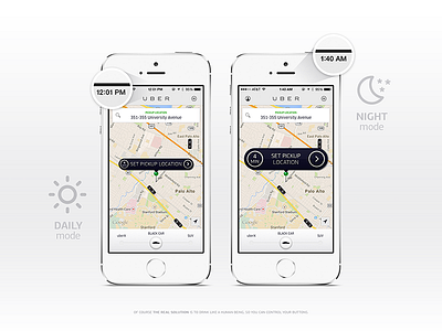 Night Mode / Uber {Design Exercise}