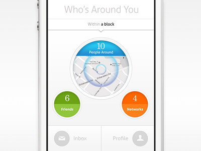 Circle circle simplicity simple clean retina iphone ui mobile design screen ios android