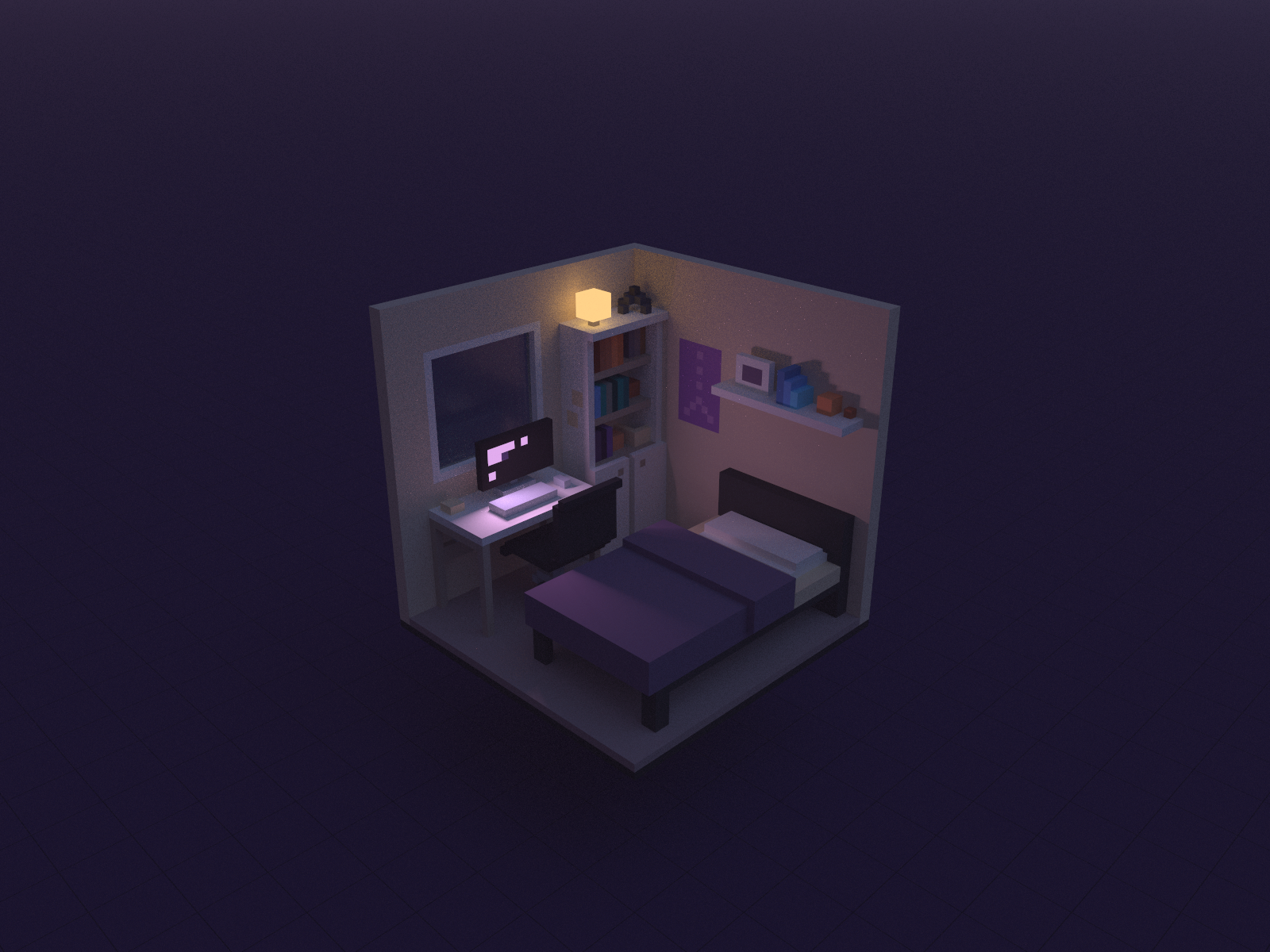 Computer Bed Room by musho for Ramotion on Dribbble