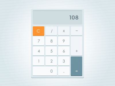 Flat Calc Widget