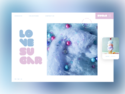 Sugar #1 colorful design mondrianizm slider ui