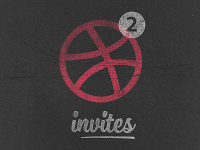 2 Invites | 2 invitaciones 2 behance black dribbble followers invite magenta seguidores shot two