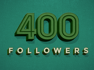 400 followers 400 brandbox dribbble followers green seguidores shot verde