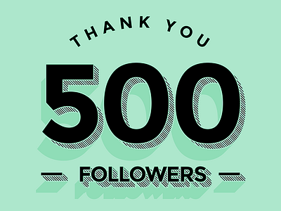 500 followers 500 brandbox dribbble followers green seguidores shot verde