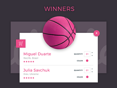 Winners of Invite 2 behance black dribbble followers invite magenta seguidores shot two