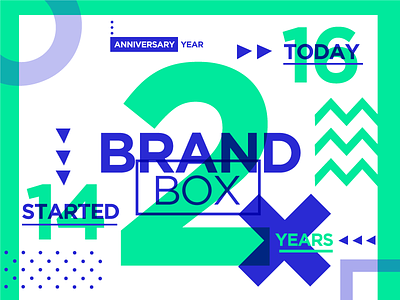 2 years of Brandbox! 2 aniversario anniversary azul años blue brandbox green two verde years