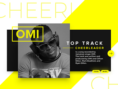 Omi widget amarillo black celebrity cheerleader music negro omi popular widgets yellow