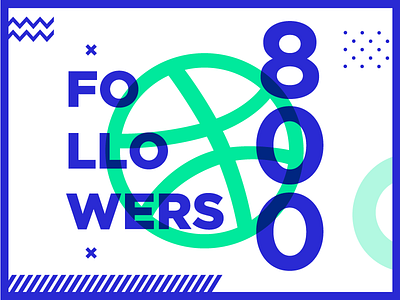 800 Followers 800 brandbox dribbble followers green seguidores shot verde