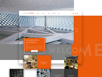 Centerpoint centro design diseño mobiliary muebles naranja orange redesign rediseño testimonial web