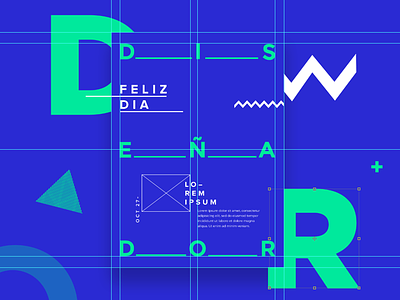 Dia del diseñador | Graphic Designer day (in Argentina) blue day designer dia diseñador green ipsum lorem october octubre