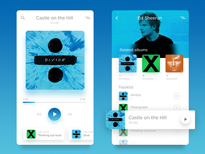 Music Player Ed Sheeran app blue cantante music musica pop sheeran singer song
