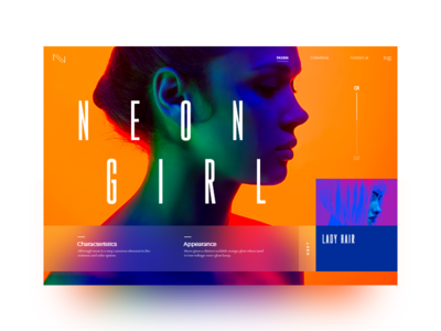 Neon slider #1 colorfull mondrianizm neon slider style ui uidesign ux uxdesign