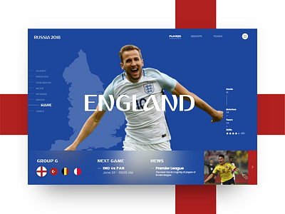 Russia World Cup - England (Group G) 2018 copa cup england futbol kane mundial russia slider soccer world