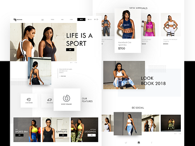 Sportwear Bedonne black services servicios site sportwear tech webdesign website