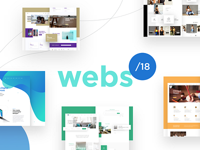 Webs 2018 clean colorfull design mondrianizm slider ui uidesign ux uxdesign web website