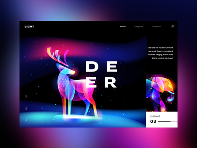 Animal lights: Deer