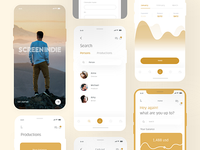 Filmmakers app #3 app colorfull cookie design ecommerce ui uidesign ux uxdesign