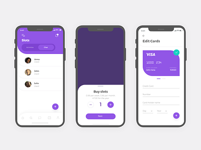 Social App #3 card cards credit design app events slot social ui ui design uidesign uiux uxdesign