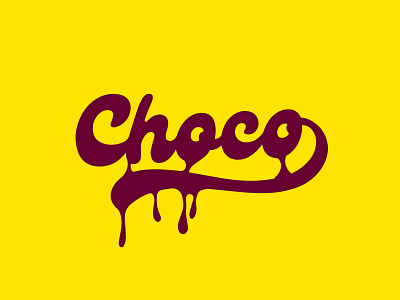 Choco colorful design flat graphic design illustration lettering logo typography