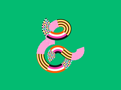 Ampersand ampersand art colorful design flat illustration illustrator lettering typography