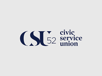 CSU52 Logo alberta branding edmonton identity logo union wordmark