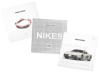 Frank Ocean Fanart Threepiece artwork fanart frank ocean graphic design minimalist record vinyl