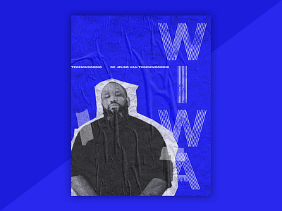 De Jeugd Van Tegenwoordig Poster Serie - 2/4 : Willie Wartaal collage custom typography halftone dots hiphop pop culture poster