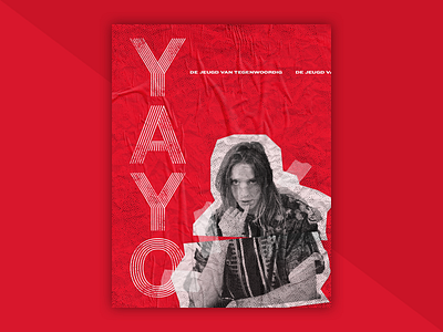 De Jeugd Van Tegenwoordig Poster Serie - 1/4 : Faberyayo collage custom typography halftone dots hiphop pop culture poster