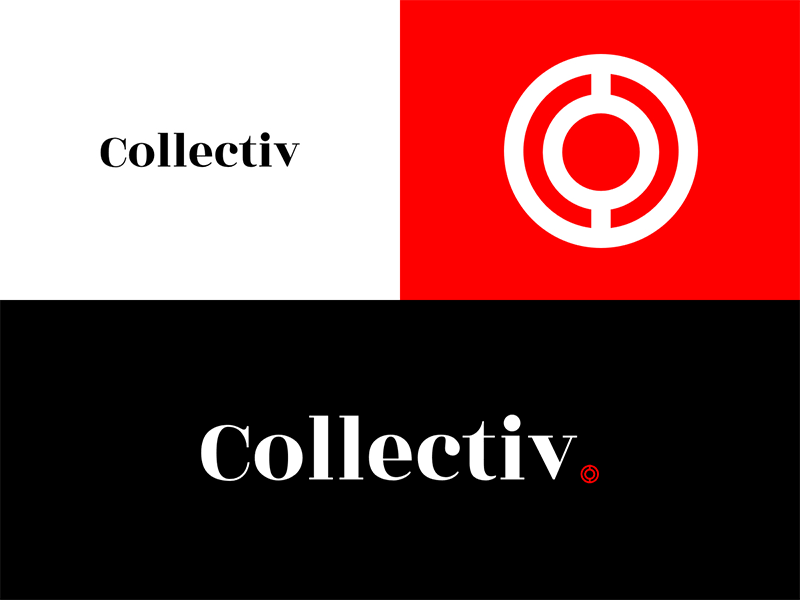 Collectiv. - Logo Design branding icon logo logotype pictogram typography wordmark