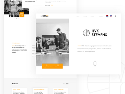 HVK Stevens - Webdesign brand identity branding card clean layout minimal overlay photography typography web webdesign