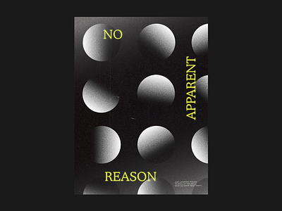 No Apparent Reason artwork composition contemporary grain grainy minimalism poster swiss design texture type type daily