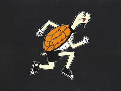 Running turtle