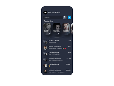 Chat App UI concept chat app chat ui dark mode icchatva