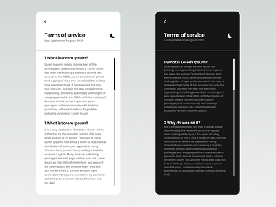 Terms of service concept