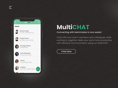 Multi Chat chat window UI