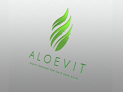 aloevit logo mockup design