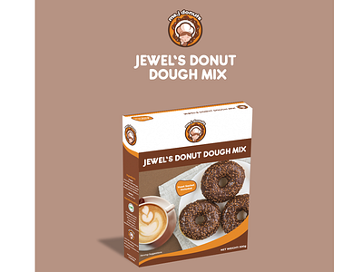 Jewels Donut Box Design Mockup