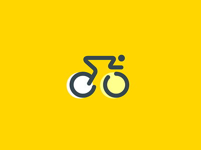 Cycling Icon bicycle bike branding drive fantasy icon icons illustration logo minimal race racing riding road simple sport ui ux