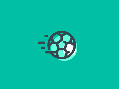 Football Icon 2 app ball branding football game icon identity illustration kick logo minimal shot simple soccer sport sports ui ux