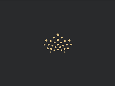 Crown branding crown dots gold identity illustration king logo minimal queen royal royalty simple
