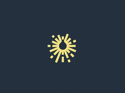 Lightbulb battery branding designer edison electricity hire idea identity illustration innovation light lightbulb lightrays logo minimal rays simple sun switch tesla