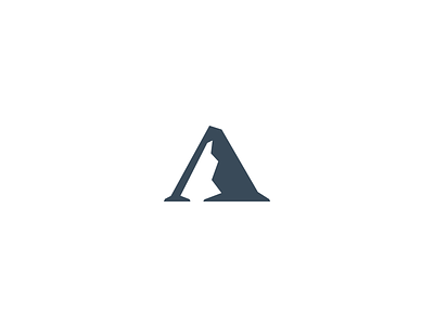 A peak a adventure branding hiking hill hills identity illustration letter lettering logo minimal mountain peak rock simple wild