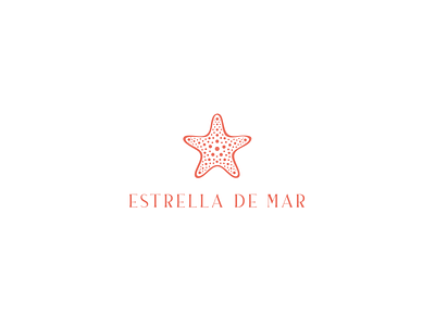 Estrella de mar - logo airbnb beach branding design estrella holydays identity illustration logo minimal ocean sand sea seastar simple spain star summer