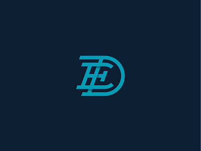 ED branding d design designer e ed hire identity illustration initials lettering letters logo minimal simple