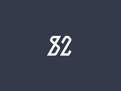 82 studio 2 8 82 branding design identity lettering letters logo minimal number numbers simple typo typography vector