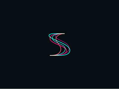 S ai branding colorful crypto fund identity illustration it letter logo minimal neon nft s simple strings wire wires