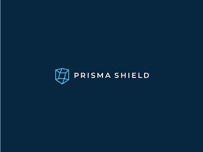 PrismaShield logo branding crypto identity illustration logo minimal nft prisma security shield simple syber ui ux vector