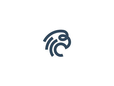 Hawk bird branding circles concentric design designer eagle flight hawk head hire identity illustration logo minimal simple