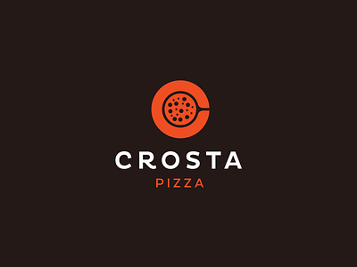 Crostapizzalogo 01 food lettermark logo logolounge pizza