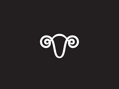 ram head animal brand branding head horn horns identity logo ram sheep simple visual